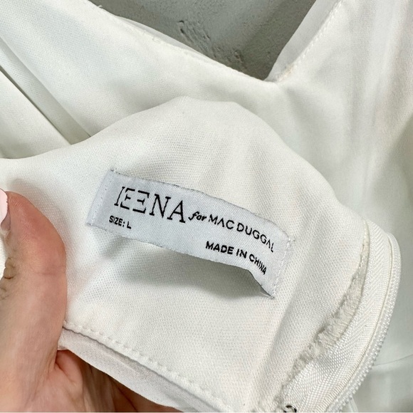 IEENA MAC DUGGAL FLOWY FAUX WRAP JUMPSUIT - Picture 6 of 8